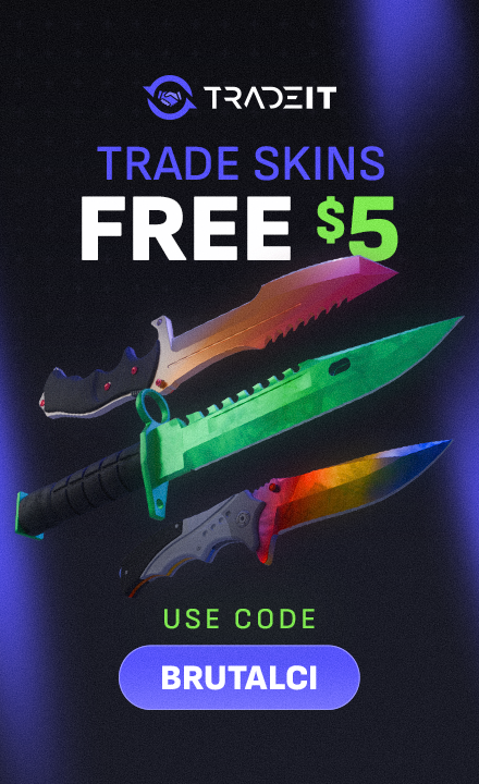 Tradeit.gg — Trade skins, free $5 with code BRUTALCI